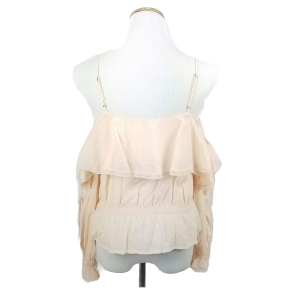 ASTR Pink Kennedy Cold Shoulder Lace Up Top - Picture 3 of 5